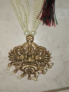 Pearl Laxmi Pendant Necklace