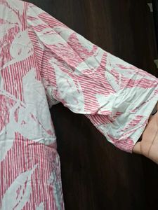 Floral Print Button-Up Tunic