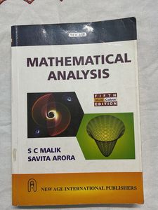 Mathematical Analysis SC Malik &amp; Savita Arora