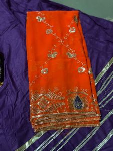 Navratri Style Purple Lehenga Choli Set