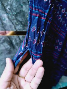 new Blue Printed Kurta