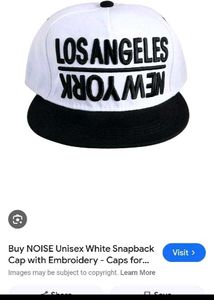 NOISE White Snapback Cap