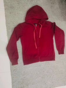 Red Zip-Up Hoodie