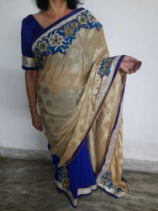 Elegant Embroidered Saree