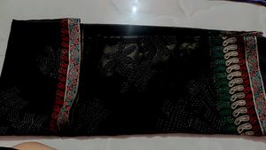 Black Embellished Saree