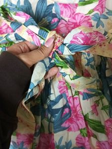Floral Multi Colour Mini Dress Beachy Girly