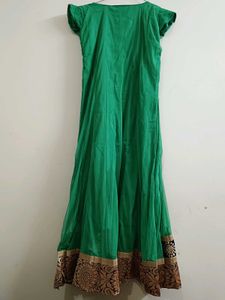 Three Piece Green Wedding Anarkali