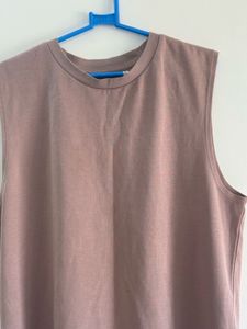 Mauve Sleeveless T-Shirt