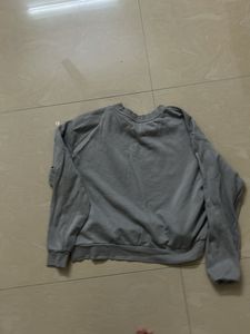 h&amp;m grey sweatshirt size L