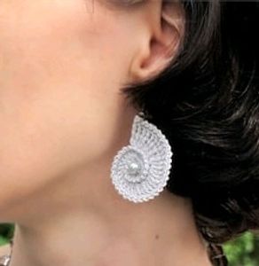 Sea Shell Crochet Earings 🐚