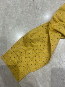 Vintage Yellow Patterned Button-Down