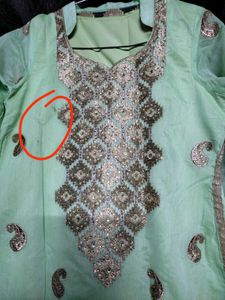Green Embroidered Salwar Kameez