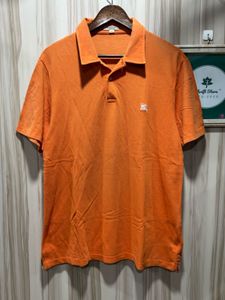 Burberry London Orange Polo TShirt