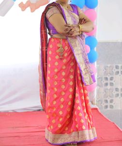 Cotton Silk Saree With Blouse
