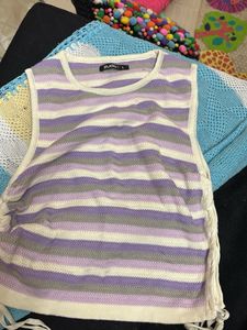 Striped Knit Tank Top