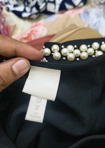 H&amp;M Pearl Black Dress