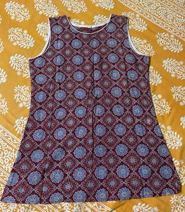 Patterned Casual Short Kurti
