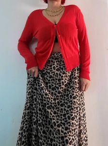 Animal Print Long Skirt 🤎🤎