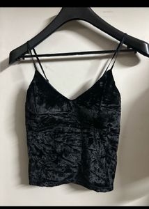 Black Velvet Cami Top