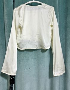 Elegant White Crop Top