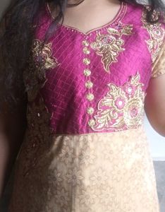 Elegant Embroidered Anarkali Dress