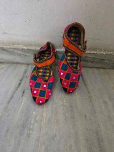 Colorful Embroidered Flats