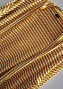 Mustard And White Color Shrug