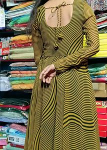 Striped Long Sleeve Dress
