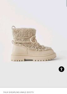 Zara Faux Fur Ankle Boots