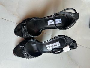 Steve Madden Black Embellished Heels