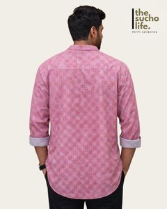 Stylish Pink Printed Kurta | 4XL