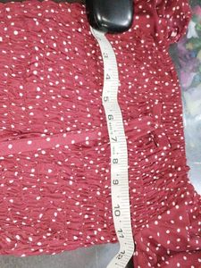 Red Polka Dot Crop Top