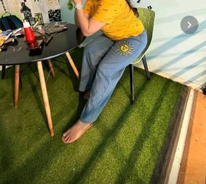 High Raise Straight Jeans