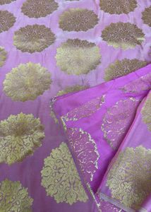 Beautiful Banarasi Satin silk fabric