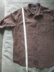 Highlander Brown White Check Shirt