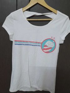 White Graphic Tee