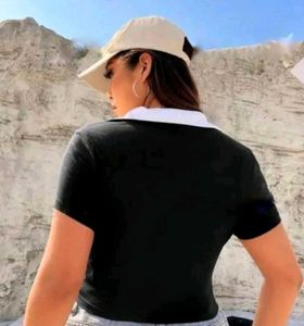 Black Polo Neck T-Shirt