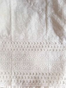 New White Chikankari Kurti