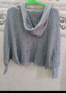 Cozy Grey Knit Sweater