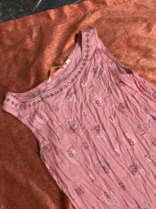 Vintage Pink Sleeveless Dress