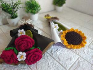 Crochet rose Flower Bouquet