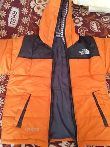 Orange puffer Jacket