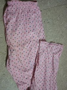 Pink Polka Dot Pajama Pants