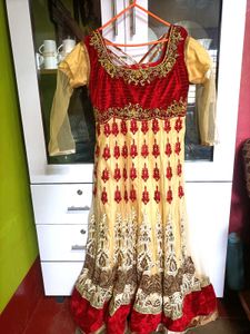 Elegant Embroidered Anarkali Gown