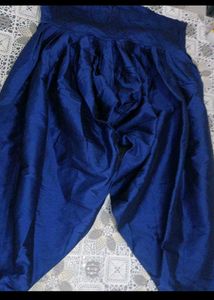 Blue Colour Silk Fabric Salwar