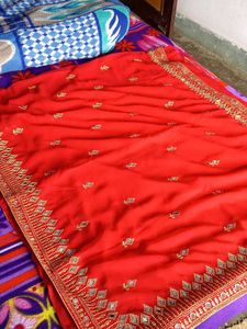 Real Mirror Work Saree ♥️