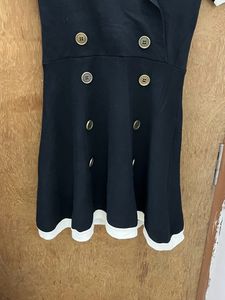 KOREAN core Black Dress