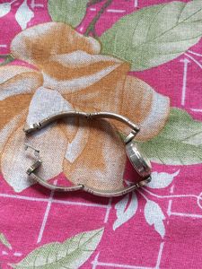 Vintage Silver Tone Bangle Watch