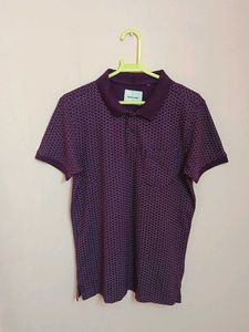 Red Flame Maroon Printed T-Shirt