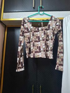 skirt top combo set